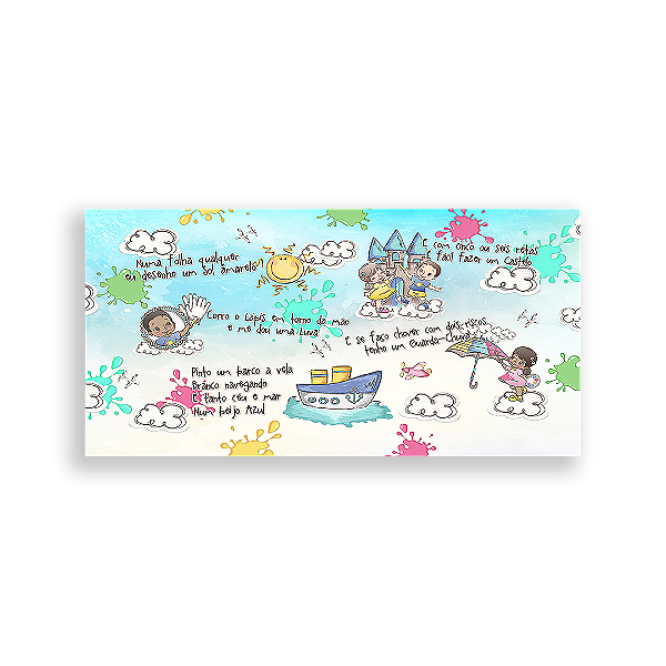 Painel Retangular - Aquarela - Sublimado 3D