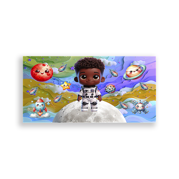 Painel Retangular - Astronauta - Sublimado 3D