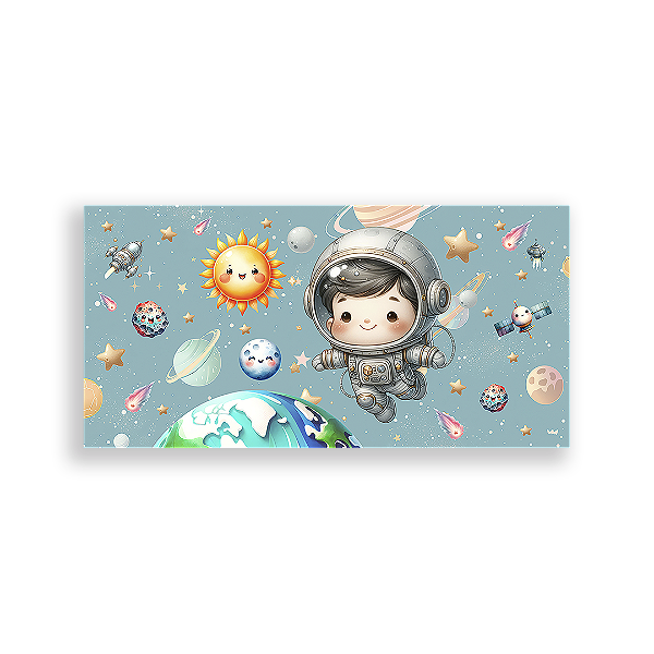 Painel Retangular - Astronauta - Sublimado 3D