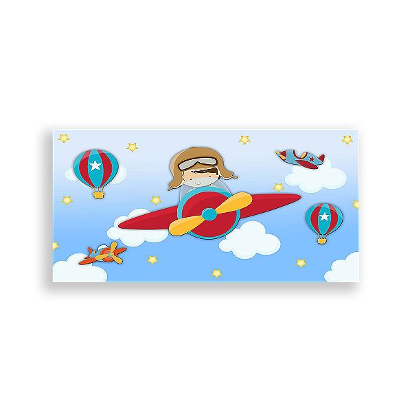 Painel Retangular - Aviador - Sublimado 3D