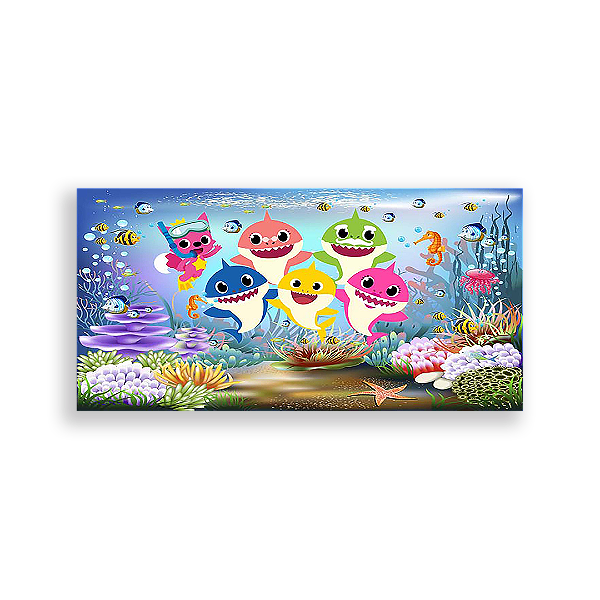 Painel Retangular - Baby Shark - Sublimado 3D