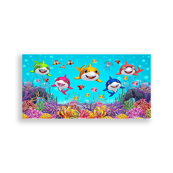 Painel Retangular - Baby Shark - Sublimado 3D