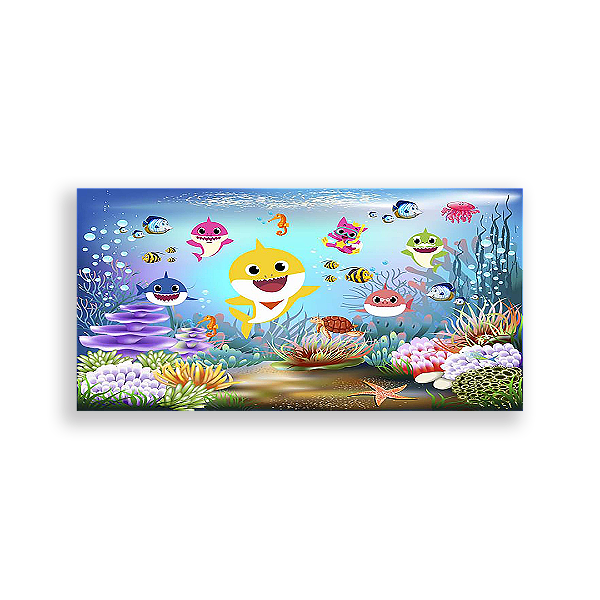 Painel Retangular - Baby Shark - Sublimado 3D