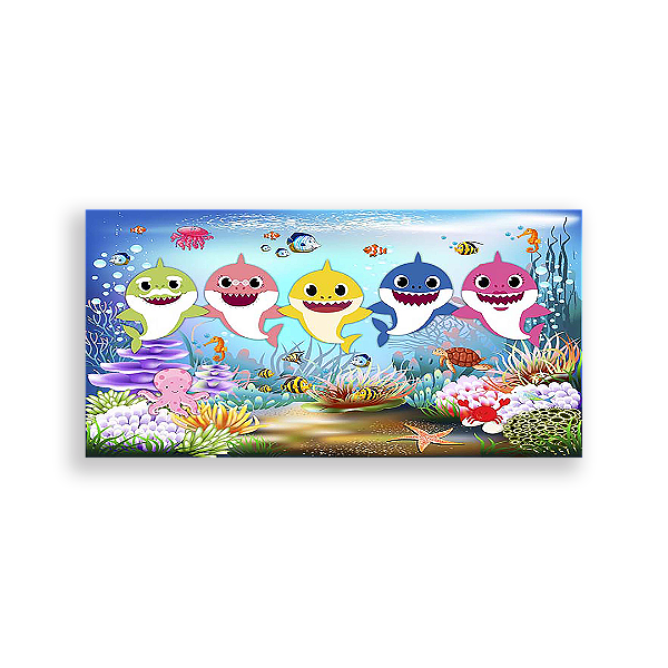 Painel Retangular - Baby Shark - Sublimado 3D