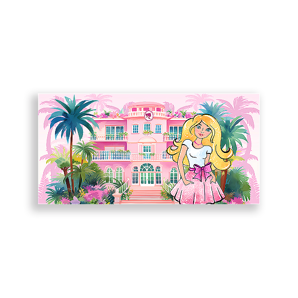 Painel Retangular - Barbie - Sublimado 3D