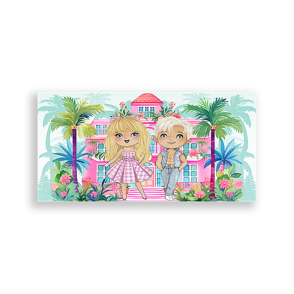 Painel Retangular - Barbie - Sublimado 3D
