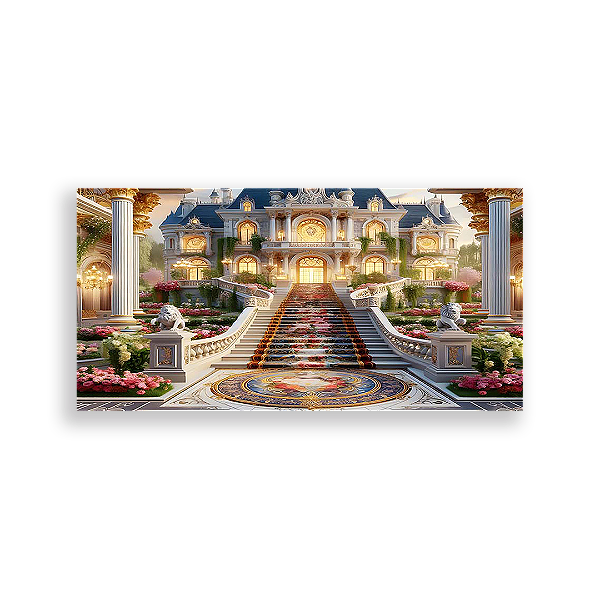 Painel Retangular - Bela E A Fera - Sublimado 3D