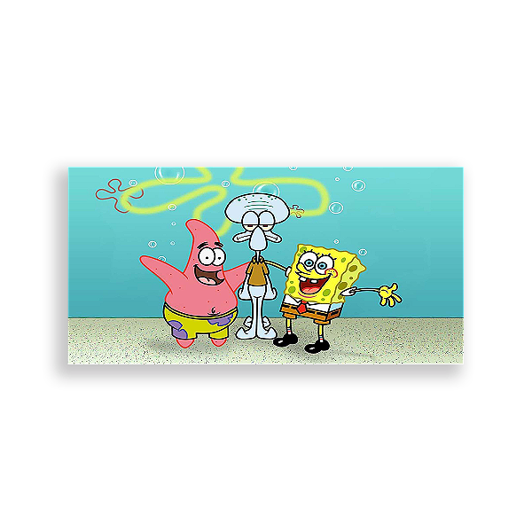 Painel Retangular - Bob Esponja - Sublimado 3D