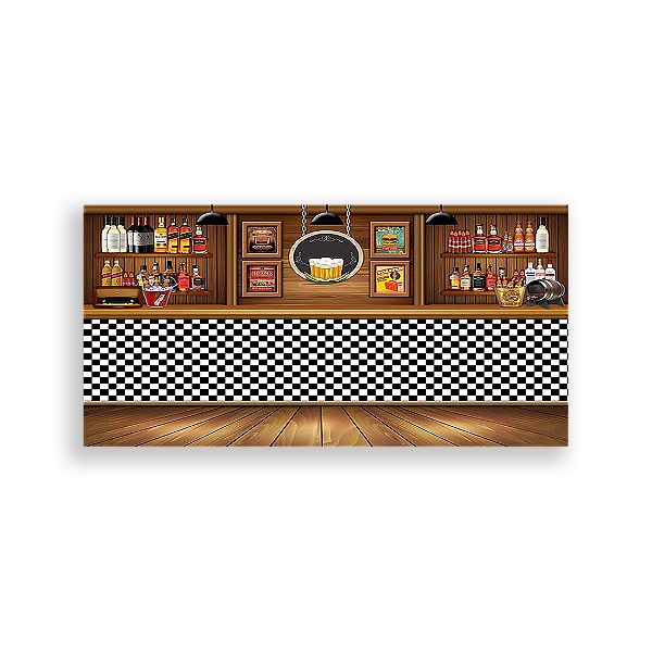 Painel Retangular - Boteco - Sublimado 3D