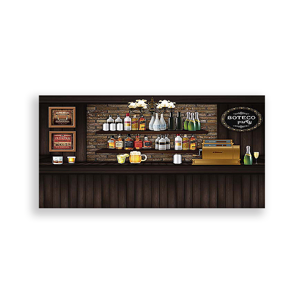 Painel Retangular - Boteco - Sublimado 3D