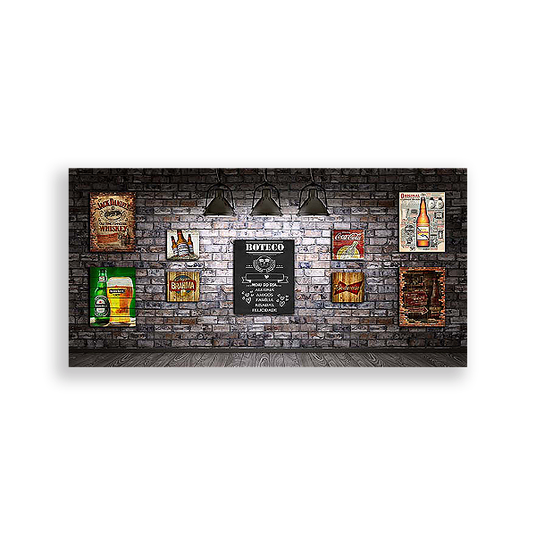 Painel Retangular - Boteco - Sublimado 3D
