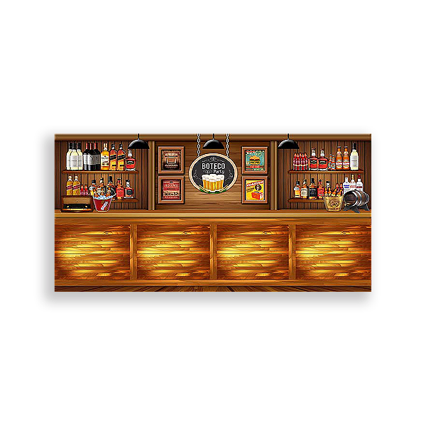 Painel Retangular - Boteco - Sublimado 3D