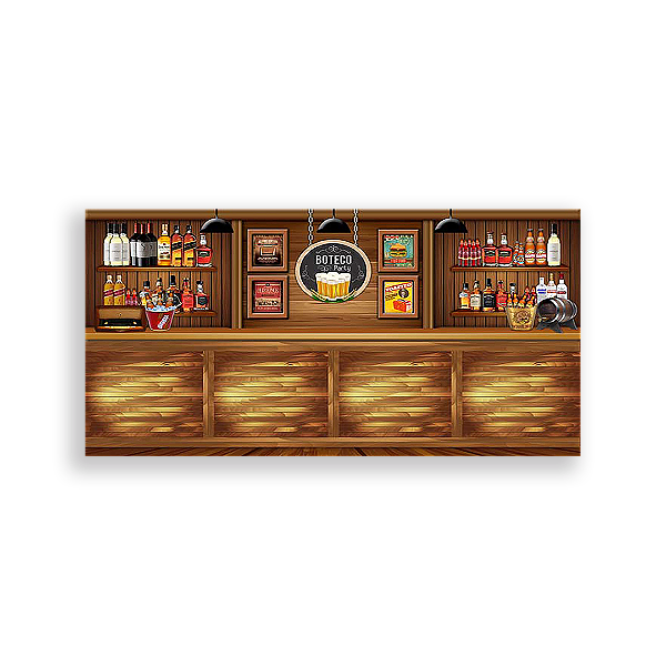 Painel Retangular - Boteco - Sublimado 3D