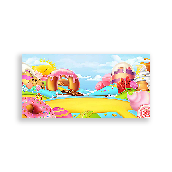 Painel Retangular - Candy Land - Sublimado 3D