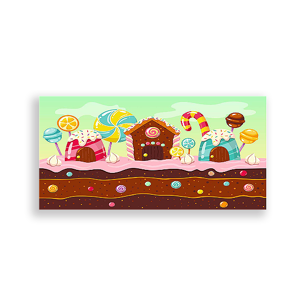 Painel Retangular - Candy Land - Sublimado 3D