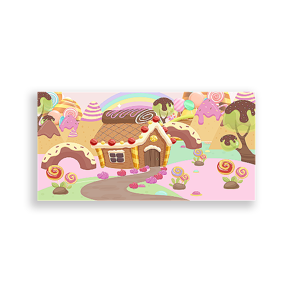 Painel Retangular - Candy Land - Sublimado 3D