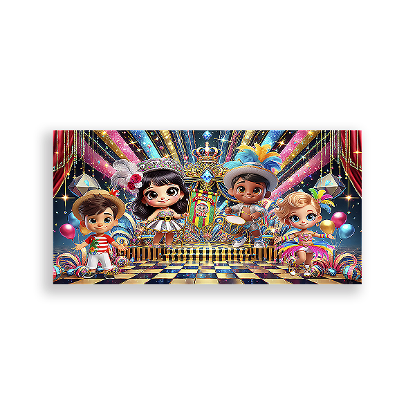 Painel Retangular - Carnaval - Sublimado 3D