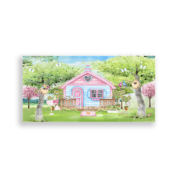 Painel Retangular - Casa De Bonecas - Sublimado 3D