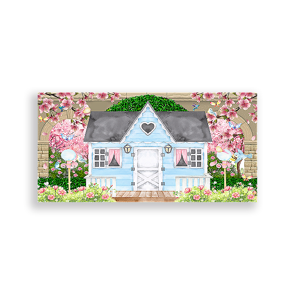 Painel Retangular - Casa De Bonecas - Sublimado 3D