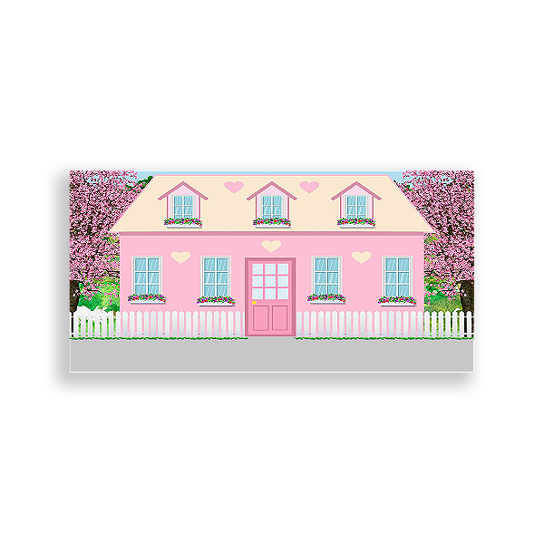 Painel Retangular - Casa De Bonecas - Sublimado 3D
