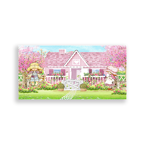 Painel Retangular - Casa De Bonecas - Sublimado 3D