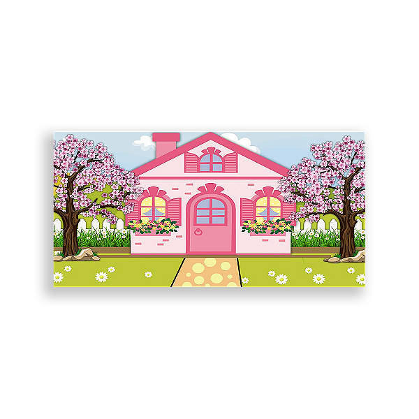 Painel Retangular - Casa De Bonecas - Sublimado 3D