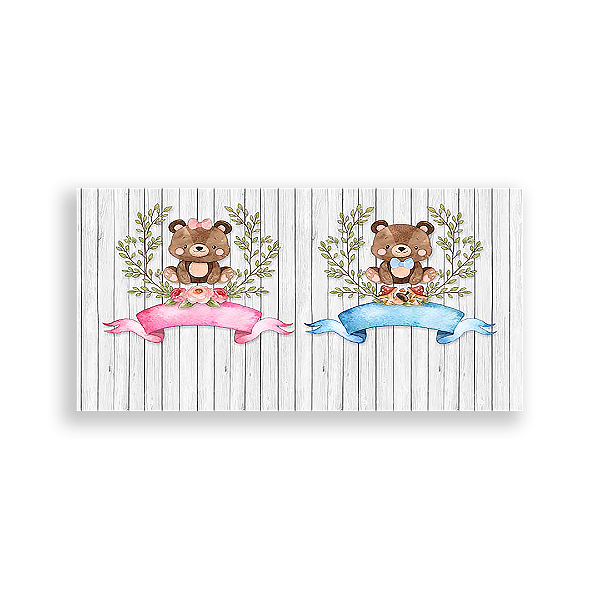 Painel Retangular - Cha De Bebe Revelação - Sublimado 3D