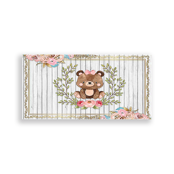 Painel Retangular - Cha De Bebe Revelação - Sublimado 3D