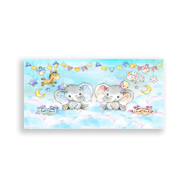 Painel Retangular - Cha De Bebe Revelação - Sublimado 3D