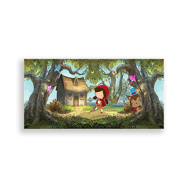 Painel Retangular - Chapeuzinho Vermelho - Sublimado 3D