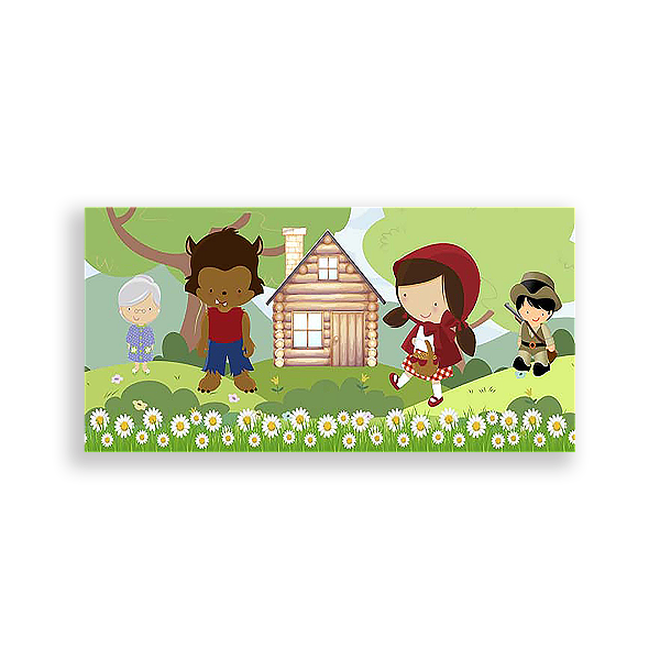 Painel Retangular - Chapeuzinho Vermelho - Sublimado 3D