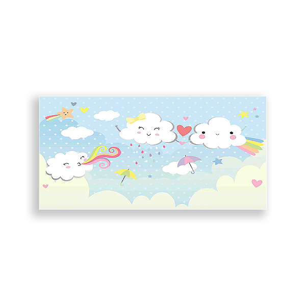 Painel Retangular - Chuva De Amor - Sublimado 3D