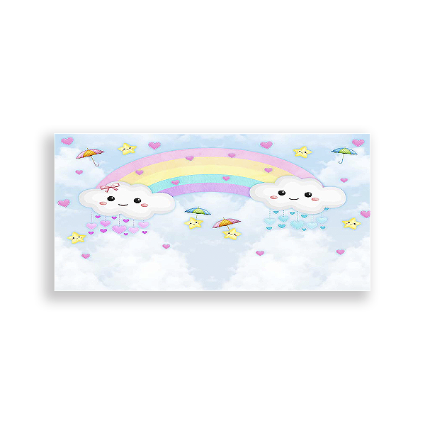 Painel Retangular - Chuva De Amor - Sublimado 3D