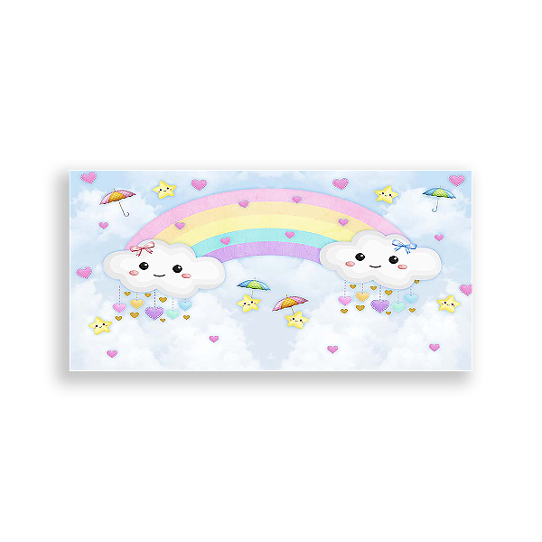 Painel Retangular - Chuva De Amor - Sublimado 3D