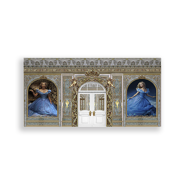 Painel Retangular - Cinderella Filme - Sublimado 3D