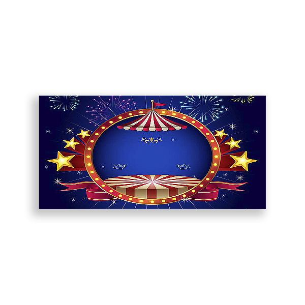 Painel Retangular - Circo - Sublimado 3D