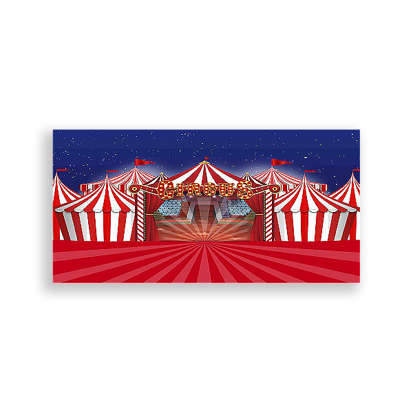 Painel Retangular - Circo - Sublimado 3D
