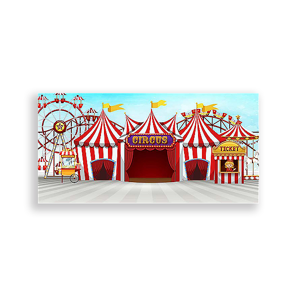 Painel Retangular - Circo - Sublimado 3D