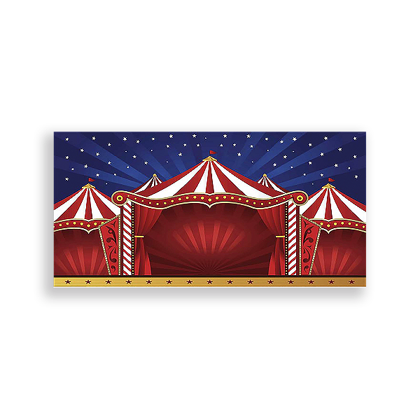 Painel Retangular - Circo - Sublimado 3D