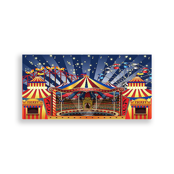 Painel Retangular - Circo - Sublimado 3D