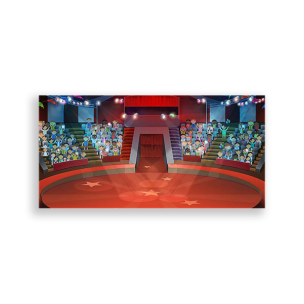 Painel Retangular - Circo - Sublimado 3D