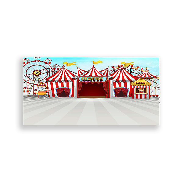 Painel Retangular - Circo - Sublimado 3D