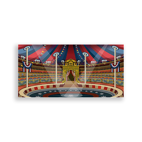 Painel Retangular - Circo - Sublimado 3D