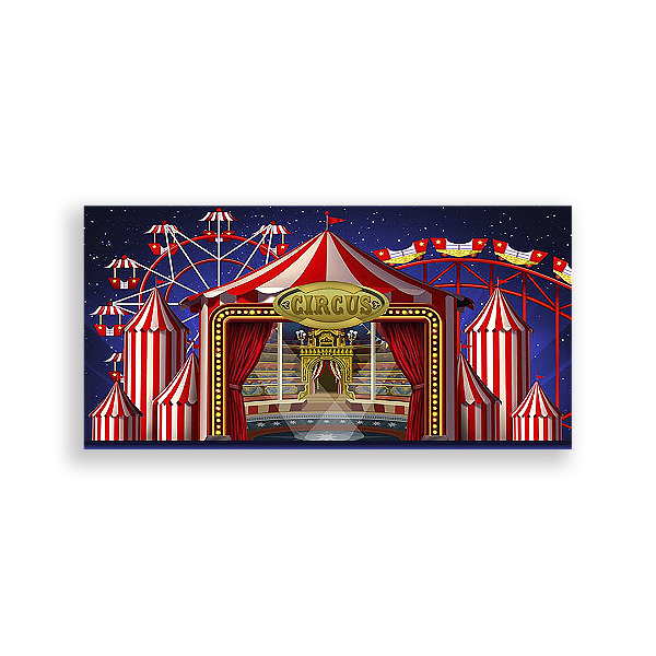 Painel Retangular - Circo - Sublimado 3D