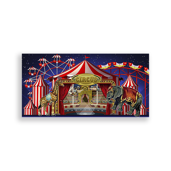 Painel Retangular - Circo - Sublimado 3D