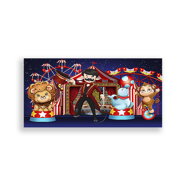 Painel Retangular - Circo - Sublimado 3D