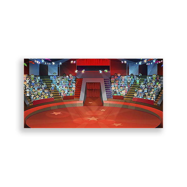 Painel Retangular - Circo - Sublimado 3D