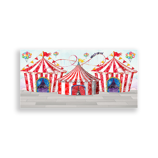 Painel Retangular - Circo - Sublimado 3D