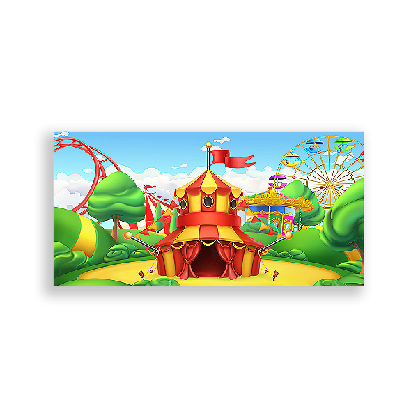 Painel Retangular - Circo - Sublimado 3D