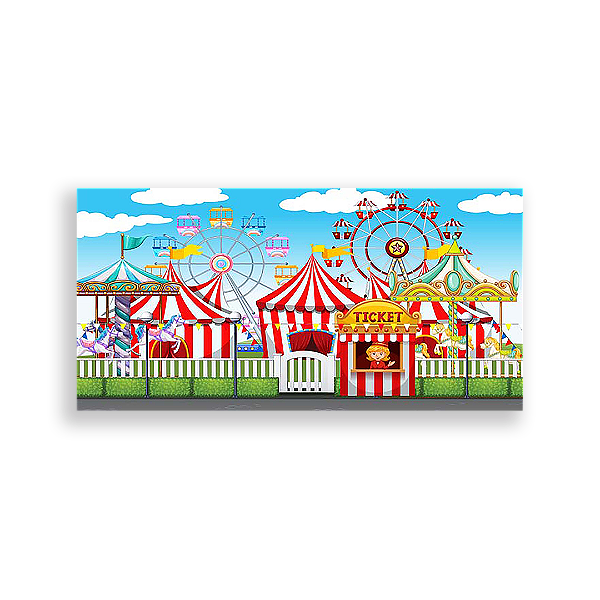 Painel Retangular - Circo - Sublimado 3D